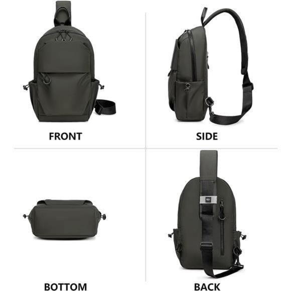 Bags Men Small Sling Bag One Strap Dark Green Poshmark